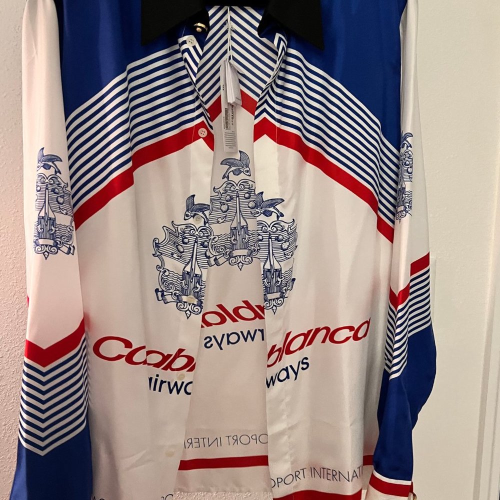 ** SOLD** NEVER WORN* Casablanca Silk Shirt